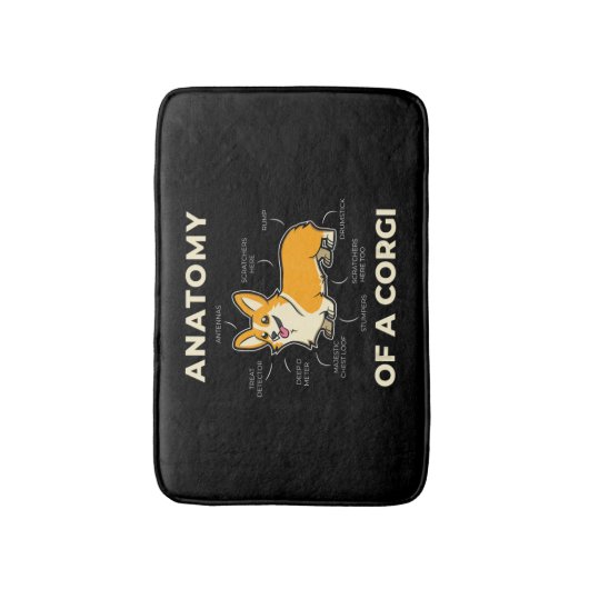 Corgi Badmat (Voorkant Verticaal)