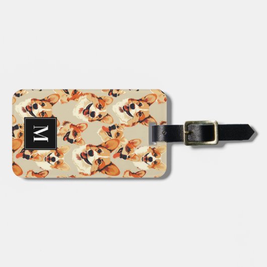 Corgi-Bagagelabel Bagagelabel (Voorkant horizontaal)