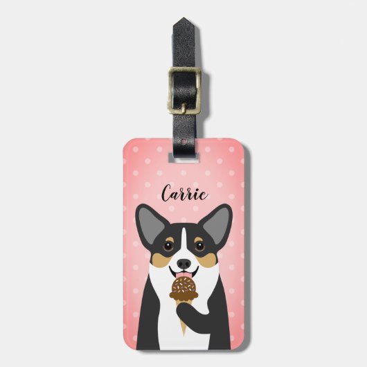 Corgi-Bagagelabels Bagagelabel (Voorkant verticaal)