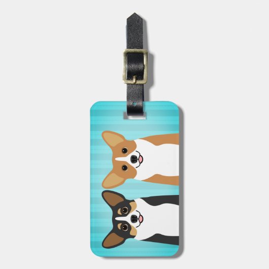 Corgi-Bagagelabels Bagagelabel (Voorkant verticaal)