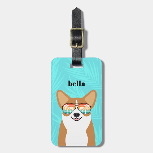 Corgi-Bagagelabels Bagagelabel (Voorkant verticaal)