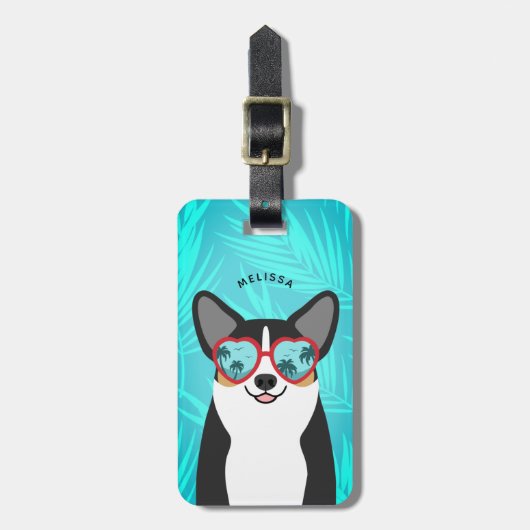 Corgi-Bagagelabels Bagagelabel (Voorkant verticaal)