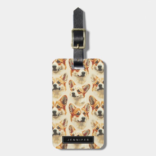 Corgi-Bagagelabels Bagagelabel (Voorkant verticaal)