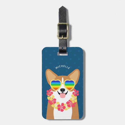 Corgi-Bagagelabels Bagagelabel (Voorkant verticaal)