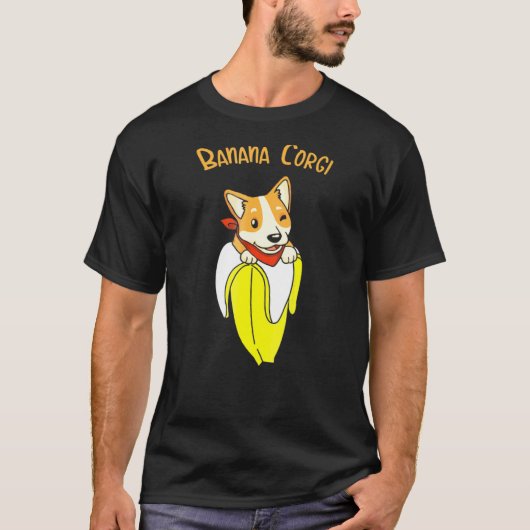 Corgi Banaan Corgi T-shirt (Voorkant)