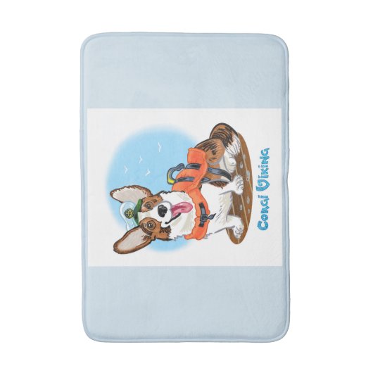 Corgi Bathmat, zeer zacht. Badmat (Voorkant Verticaal)