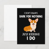 Corgi Bedankkaart (Voorkant / Achterkant)