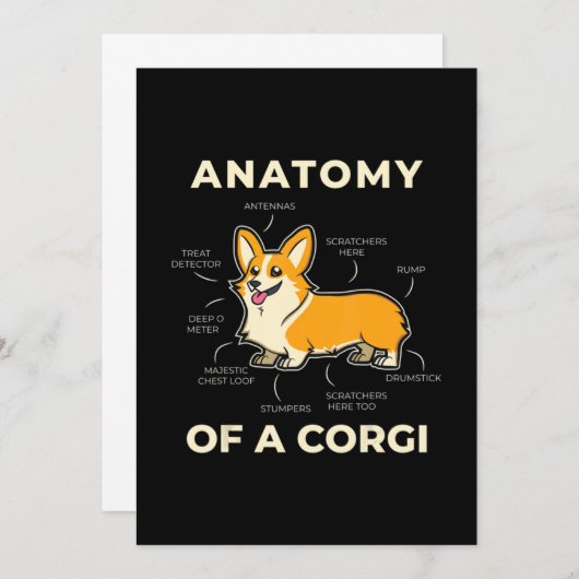 Corgi Bedankkaart (Voorkant / Achterkant)