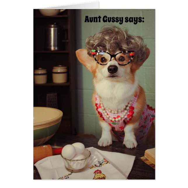 Corgi-bemoedigingskaart (Voorkant)