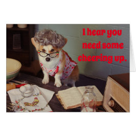 Corgi-bemoedigingskaart