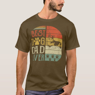 Corgi Best Dog Pa Ever  Vaderdag Retro T-shirt