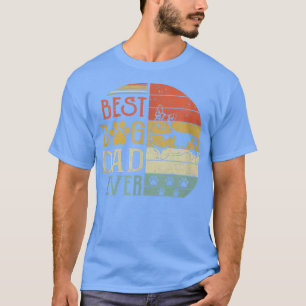 Corgi Best Dog Pa Ever Vaderdag Retro T-shirt