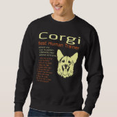 Corgi Best Human Trainer zal elke mens trainen Trui (Voorkant)