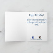 Corgi Beste Vriend Verjaardag Kaart (Binnen)