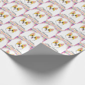 Corgi Birthday Cadeaupapier (Hoek)