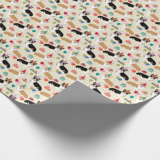 Corgi Birthday Dogs Wrapping Paper Cadeaupapier