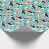 Corgi Birthday gift Cadeaupapier (Hoek)