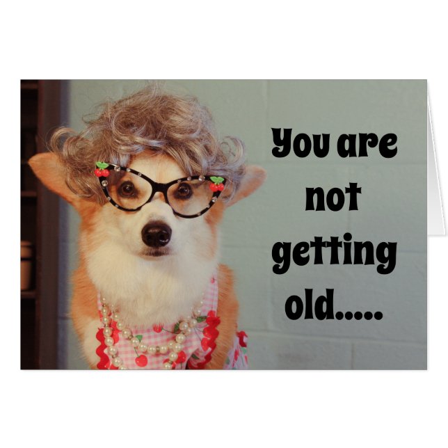 Corgi Birthday-kaart (Voorkant Horizontaal)