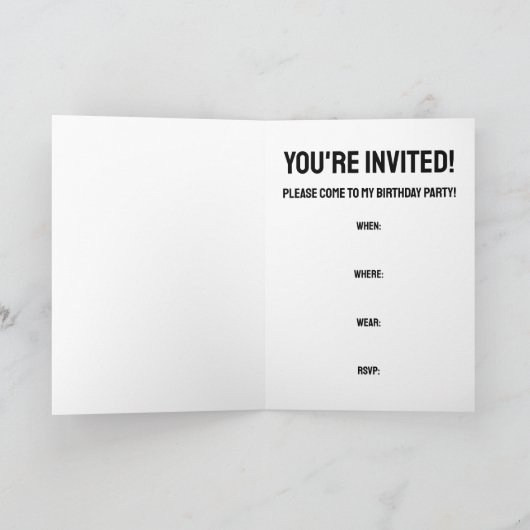 Corgi Birthday Party Kaart (Binnen)