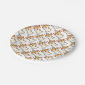 Corgi Birthday Party Papieren Bordje (Gekanteld)