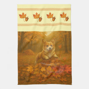 Corgi Blad Sprong Brede Rand Keukenhanddoeken