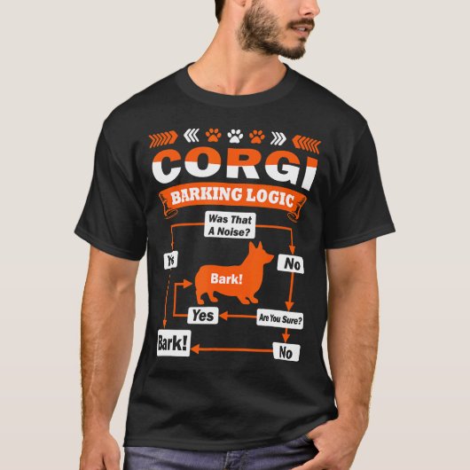Corgi-blafflogica T-shirt (Voorkant)