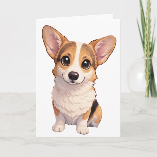 Corgi Blank Card  Kaart (Voorkant)