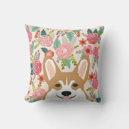 Corgi bloemen lente Welsh Corgi kussen