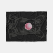 Corgi Blowing Bubble Gum Funny Dog Cartoon Meme  Fleece Deken (Voorkant (Horizontaal))