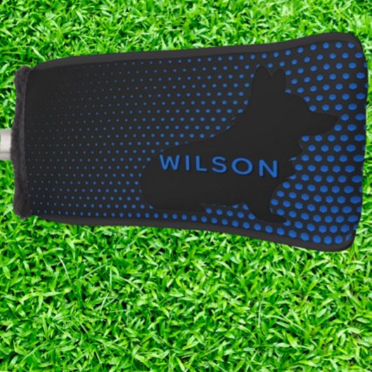 Corgi blue dots golfheadcover