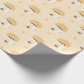 Corgi Boba Tea Cadeaupapier (Hoek)