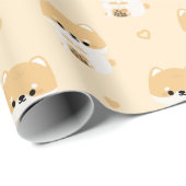 Corgi Boba Tea Cadeaupapier (Rol Hoek)