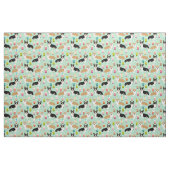 corgi boba tea mint stof (Fat Quarter)