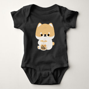 Corgi Boba Tea Romper