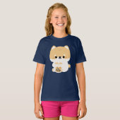Corgi Boba Tea T-shirt (Voorkant volledig)