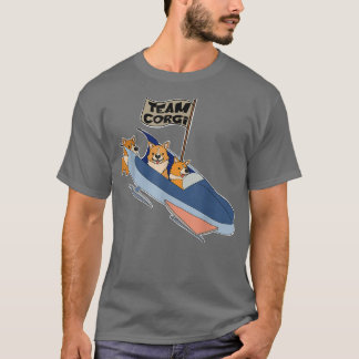 Corgi Bobsled Team Bob Sled Bobsled Winter Snow T-shirt