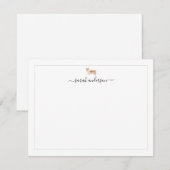Corgi Border Personalized Notitiekaartje (Voorkant / Achterkant)
