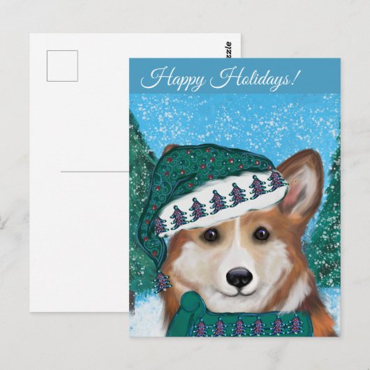 Corgi Briefkaart (Voorkant / Achterkant)