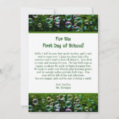 Corgi Bubbles Welcome Students Message Kaart (Achterkant)