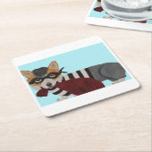 Corgi Burglar  Kartonnen Onderzetters (Schuin)