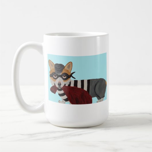 Corgi Burglar Mug Koffiemok (Links)