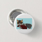 Corgi Burglar Ronde Button 3,2 Cm (Voorkant /achterkant)