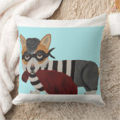 Corgi Burglar Throw Pillow Kussen (Deken)