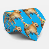 Corgi Butt Birthday Hat Stropdas (Opgerold)