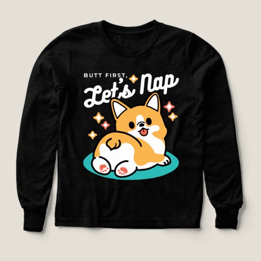 Corgi Butt en Nap Vibes - Schattigee slapende hond (Voorkant)