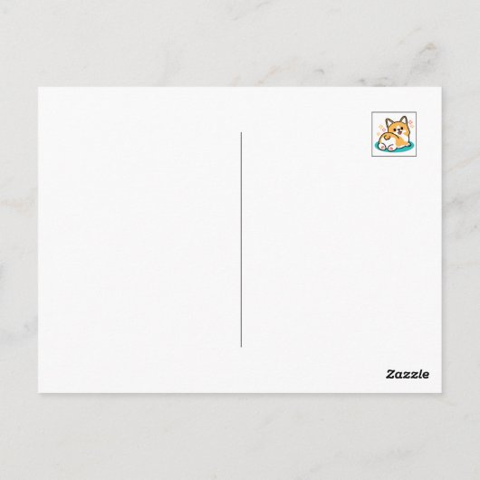 Corgi Butt en Nap Vibes - Schattigee slapende hond Briefkaart (Achterkant)