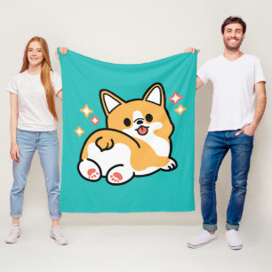 Corgi Butt en Nap Vibes - Schattigee slapende hond Fleece Deken