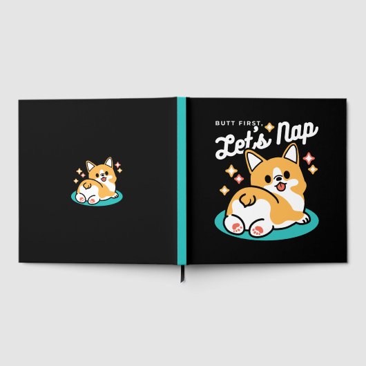 Corgi Butt en Nap Vibes - Schattigee slapende hond Gastenboek (Volledig)