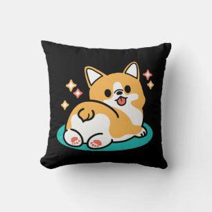 Corgi Butt en Nap Vibes - Schattigee slapende hond Kussen