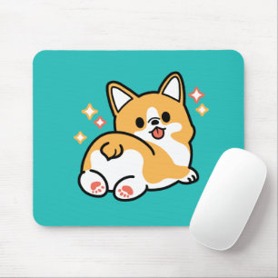 Corgi Butt en Nap Vibes - Schattigee slapende hond Muismat